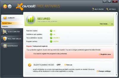 avast! Free Antivirus 5.0.594